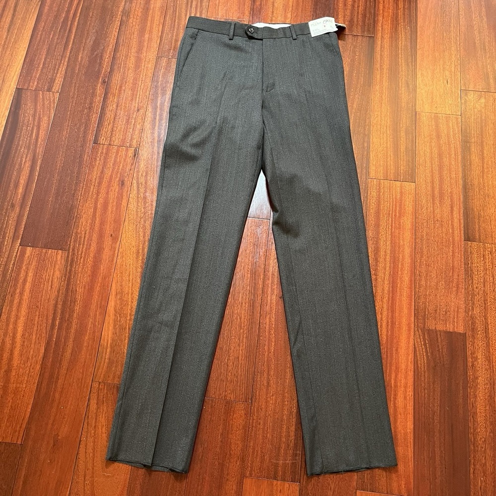 Jos A Bank Pants Mens 33 Reg 1905 Patterned Trouser 100% Wool Tailored Fit $200